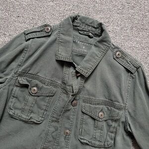 Aeropostale Men's Military Field Jacket in Olive